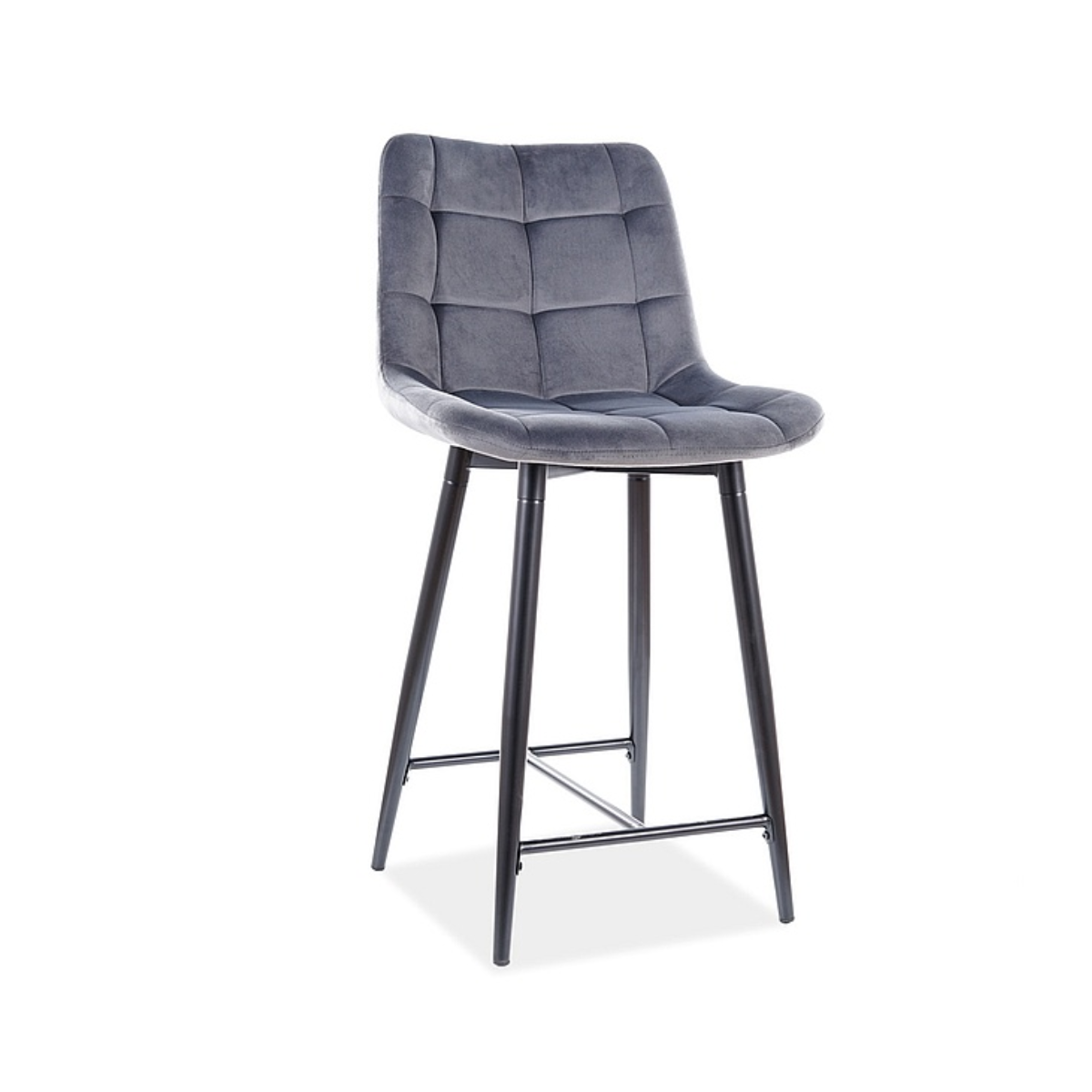 SI NONI Grey modern Low bar stool